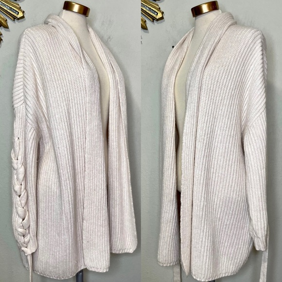 Stylestalker Lace Back Open Cardigan - Picture 2 of 16